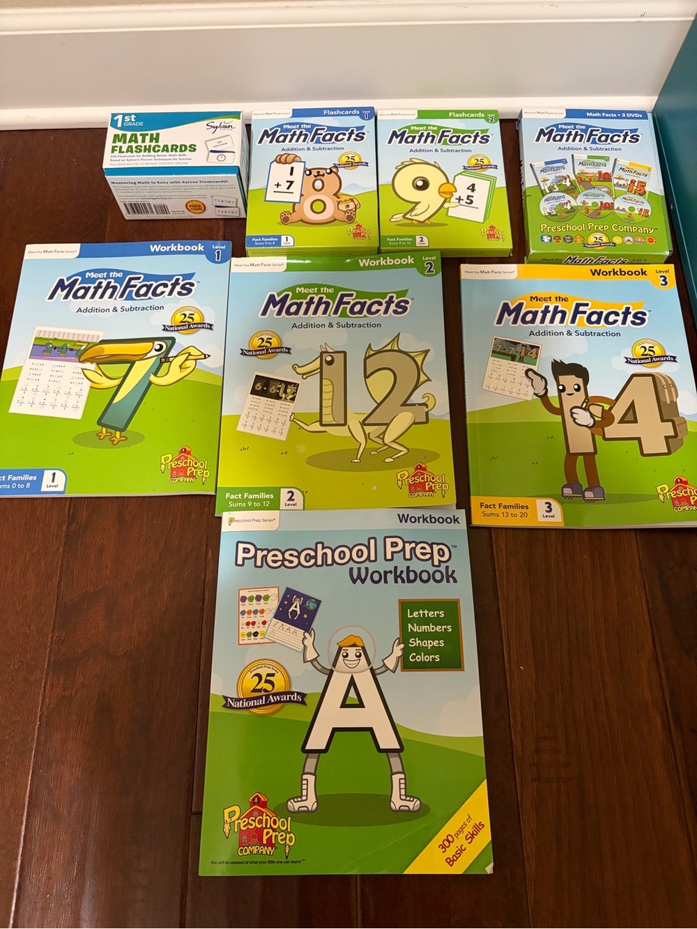 Preschool Prep & MathFacts Kids Workbook Set - Green